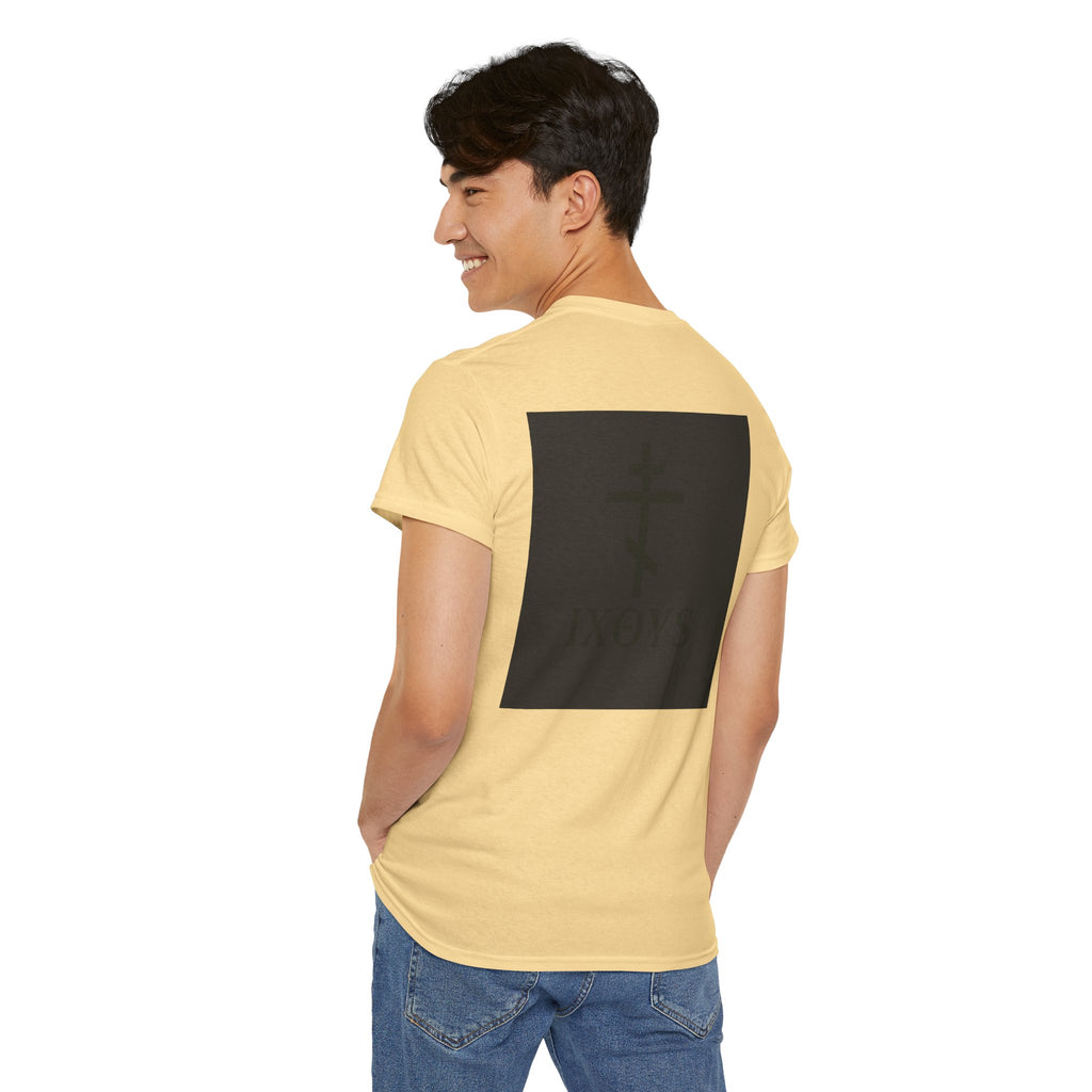 Christ Our Father" Orthodox Cross Tee – Gold Seal Edition