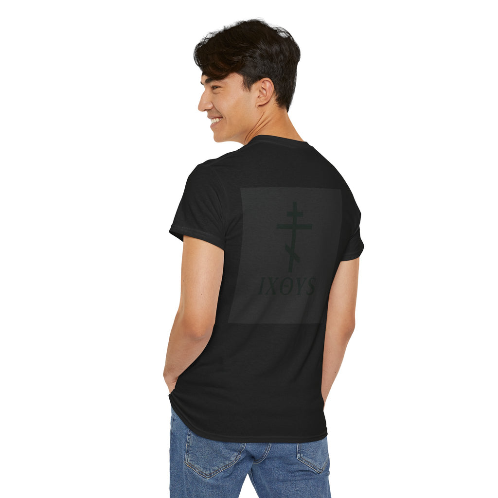 Christ Our Father" Orthodox Cross Tee – Gold Seal Edition